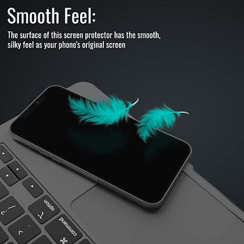 Promate Matte Privacy Screen Protector for iPhone 11 Pro, Premium Anti-Glare 9H Hardness Tempered Glass Protector with Touch Sensitivity, Scratch-Resistant, Shatter Protection, APEX-I11PRO