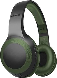 Promate Wireless Headphone, Powerful Deep Bass Bluetooth v5.0 Headphone with MicroSD Playback, 3.5mm Wired Mode, Hi-Fi Stereo Sound, 5H Playtime, Built-In Mic and Control for Smartphones, LaBoca MNG
