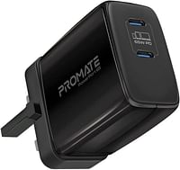 Promate PowerPort 65 Adapter for USB C, Black