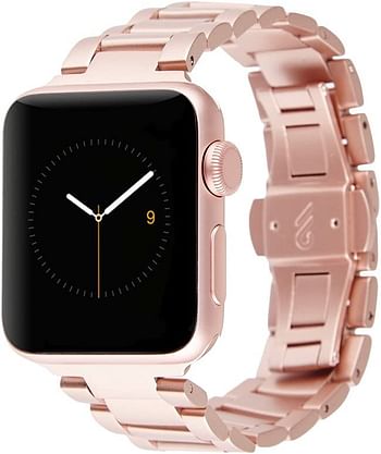 Case-Mate - Metal Linked Band 38Mm 40Mm Stainless Steel Apple Watch Series 1, 2, 3, 4, 5 Rose Gold