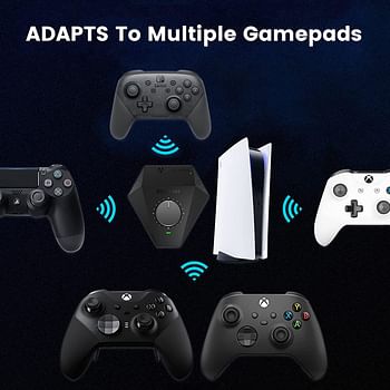 Beloader Pro Adapter to Keyboard and Mouse for PS5 All Games with Multiple Marco Assist for Cronus,XIM,RESNOW,Titan,USB/BT Gamepads.PS5 Adapter with Network Port and Volume Adjustment Function.