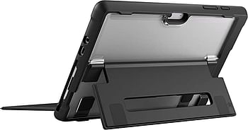 Stm Dux Shell For Microsoft Surface Pro 4/5/6/7/7+ - Rugged And Protective Case With Pen Storage - Black (Stm-222-260L-01)