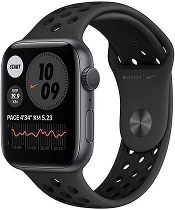 Apple Watch Series 6 + Nike (40mm, GPS) Silver Aluminium Case with Nike Sport Band Pure Platinum/Black