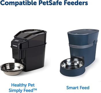 PetSafe 2-Pet Meal Splitter with Bowl, Feeds 2 Pets at the Same Time, Compatible with Smart Feed & Healthy Pet Simply Feed, Includes Privacy Panel