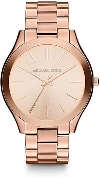 Michael Kors Women's Slim Runway Three-Hand Stainless Steel Quartz Watch, MK3179 - Slim Runway