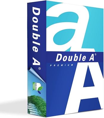 Double A - Printer Copy Paper, Size A5, GSM 80, 500 Pages Ream/Single/A5