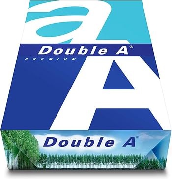 Double A - Printer Copy Paper, Size A5, GSM 80, 500 Pages Ream/Single/A5