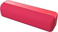 Promate Bluetooth Speaker, Portable HD 6W True Wireless Speaker with Bluetooth 5.0, Long Playtime, USB Media Port, Micro SD Card Slot and 3.5mm Port for iPhone 14, iPad Air, iPod, Capsule-2 Red