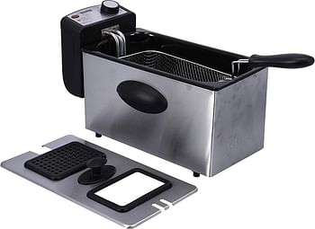 Geepas 3 ltrs Deep Fryer with Stainless Steel Housing, GDF36015