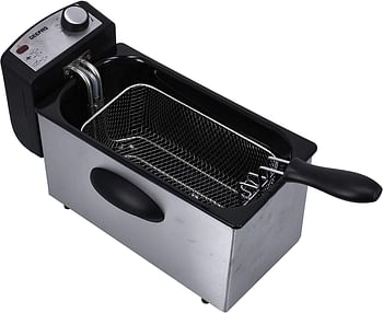 Geepas 3 ltrs Deep Fryer with Stainless Steel Housing, GDF36015