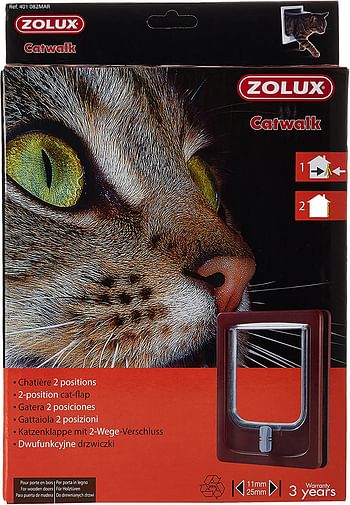 Zolux - Cat Flap - 2 Positions - White