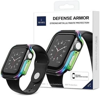 WIWU Unisex Defense Armor Apple Watch Case Military Level Shock Proof (40mm), Blue