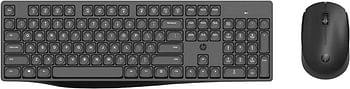 HP CS10 Wireless Multi-Device Bluetooth Keyboard and Mouse Set, USB Plug and Play with 2.4 GHz Wireless Connection,800/1200/1600 Dpi/Long Battery Life, Black (7YA13PA)