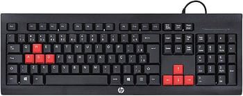 HP KM100 Gaming English Keyboard and Mouse - 1QW64AA
