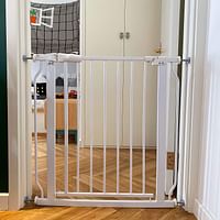 BalanceFrom Easy Walk-Thru Safety Gate for Doorways and Stairways with Auto-Close/Hold-Open Features,43.3 - 57.5 inch