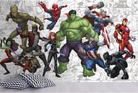 Roommates Jl1290M Marvel Classics Comic Panel Water Activated Removable Wallpaper Mural - 10.5 Ft. X 6