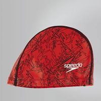 Speedo Unisex Adult Boom Ultra Pace Cap - Black/Red, One Size