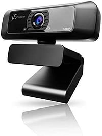 كاميرا ويب JVCU100 فل اتش دي مع دوران 360 درجة، توصيل وتشغيل USB من النوع A، ميكروفون عالي الدقة، عدسة واسعة الزاوية 1080 بكسل، بروتوكول قياسي UVC/UAC