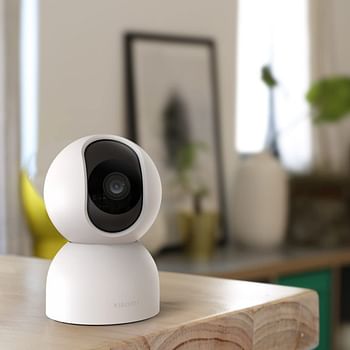 XIAOMI Smart Camera C400 4MP,360° Rotation AI Human Detection 2.4GHz/5GHz Wi-Fi Support Compatible with Alexa Google Home MJSXJ11CM White