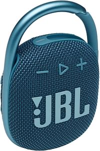 Jbl Clip 4 Portable Mini Bluetooth Speaker, Big Audio And Punchy Bass, Integrated Carabiner, Ip67 Waterproof And Dustproof, 10 Hours Of Playtime, Speaker For Home, Outdoor And Travel Blue