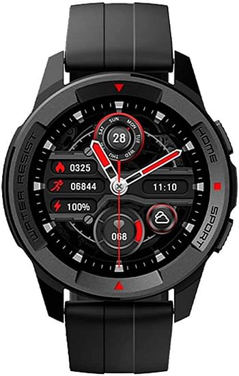 Mibro X1 Sports Smart Watch 1.3-inch Amoled HD And Lightweight Colorful Screen | 38 Sport Modes Compromise | 24/7 Health Monitoring | 2-Weeks Battery Life | 5ATM Waterproof - Black, Standard