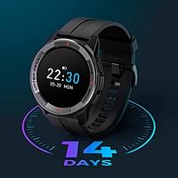 Mibro X1 Sports Smart Watch 1.3-inch Amoled HD And Lightweight Colorful Screen | 38 Sport Modes Compromise | 24/7 Health Monitoring | 2-Weeks Battery Life | 5ATM Waterproof - Black, Standard