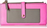 Fossil Keely Tab Check Book Cover for Women - Leather, Pink (SL7217664)