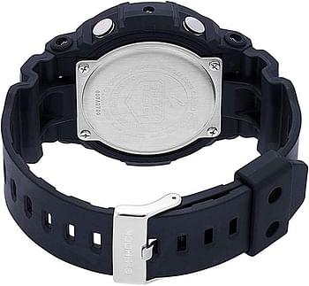 Casio Mens Quartz Watch, Analog-Digital Display And Silicone Strap Gas-100B-1A2Cr