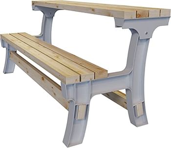 2x4basics 90110ONLMI 90110 Flip Top BenchTable, Bench, Patio Table, Sand