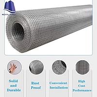 Royal Apex Wire Mesh Fencing, Galvanized Garden Fencing Steel Nets for Farming Plant Fence, Barriers Chicken Wire Fence and Animals Aviaries Hen-houses (1/2 Inch, 5 Meter)