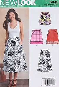 New Look U06106A Misses Skirts Sewing Pattern