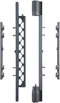 Toddleroo by North States Superyard Wall Mount Kit, Made in USA: Compatible with Superyard Classic, Colorplay, or Indoor/Outdoor 6 Panel Play Yard. Hardware kit to create extra wide barrier. (Gray)