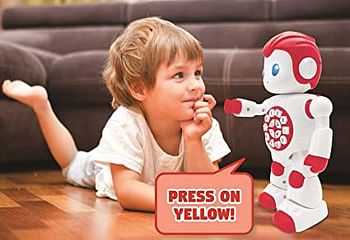 Powerman Baby Smart Interactive Toy Learning Robot for Kids Dancing Plays Music Quiz Numbers Shapes Colors Boy Girl Junior Red/White - ROB15EN_09