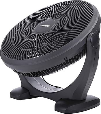 Geepas Gf21138 18’’ Box Fan 80W – Powerful Personal Desk Box Fan With Copper Motor | Table Fan For Office, Home (3 Speed) Fan Guard, 180-Degree Oscillation –