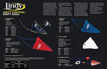 Lindy Drift Control Drift Sock Boat Bag Parachute Drift Anchor for Fishing Boat
