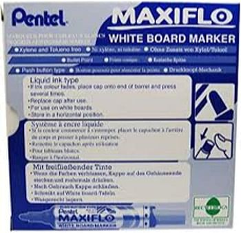 Pentel Maxiflo Whiteboard Bullet Point Marker, Pack of 1 - Blue