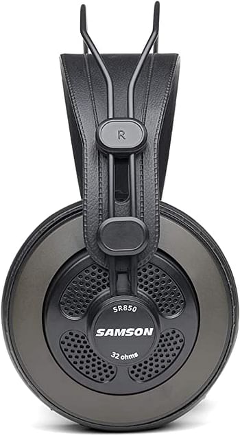 Samson Technologies SR850 Semi Open-Back Studio Reference Headphones, Black