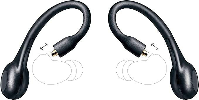 Shure Rmce-Tw2, True Wireless Secure Fit Adapter For Sound Isolating Earphones, Wireless Bluetooth Compatible, 8 Hours Battery Life, Secure Fit, Black