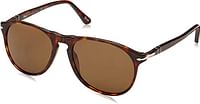 Persol Po9649s Aviator Sunglasses 55 Millimeters