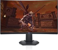 Dell S2721HGF 27 Inch Full HD (1920x1080) 1500R Curved Gaming Monitor, 144Hz, VA, 4ms, AMD FreeSync Premium, NVIDIA G-SYNC Compatible, DisplayPort, 2x HDMI, Black