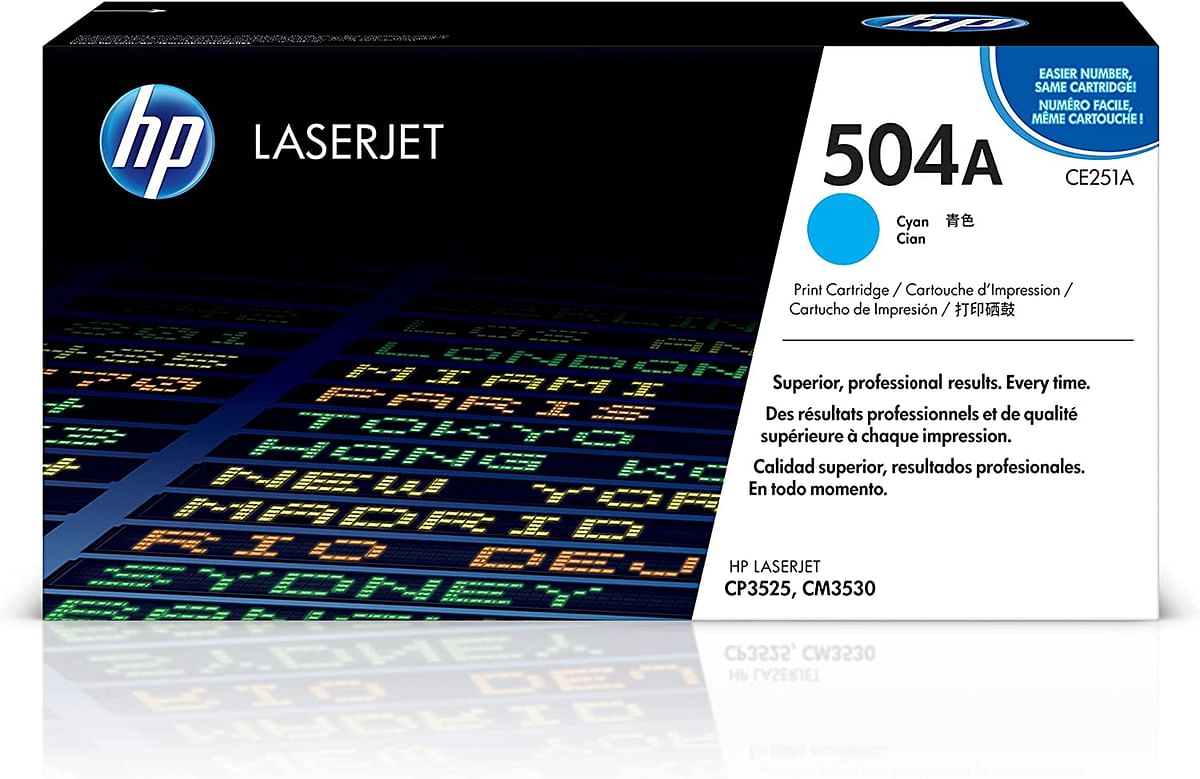 HP 504A Cyan Original LaserJet Toner Cartridge