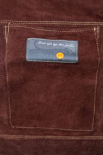 Outset F240 Leather Grill Apron, 0.25 x 26.5 29.75 inches, Brown Suede