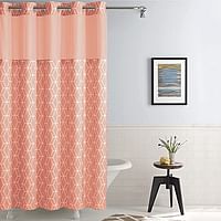 Hookless Prism Shower Curtain with Peva Liner, 71 X 74, Coral