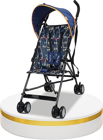 عربة اطفال مريحة من نورتور ريكس، عربة خفيفة الوزن مع مظلة وحزام كتف، 6-36 شهر،