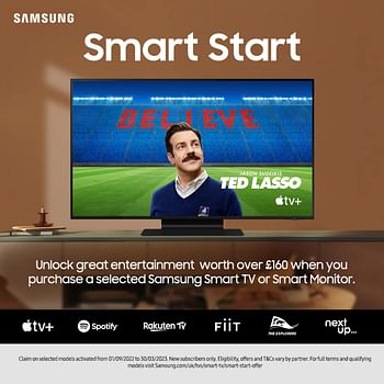 Samsung 75 Inches 4K Ultra HD LED Smart TV with Built-in Receiver, Black - UA75AU7000