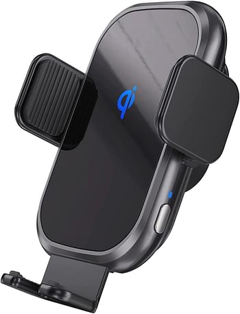 Glassology Wireless Car Charger,15W Qi Fast Charging Auto-Clamping Car Mount, Windshield Dash Air Vent Phone Holder