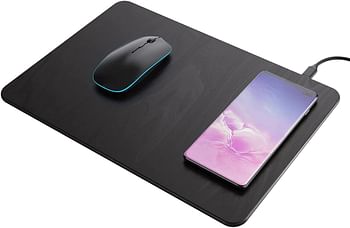 Glassology Large Wireless Charging Mouse Pad black