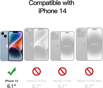 Glassology iPhone 14 واقي شاشة زجاج مقوى واقي زجاجي كامل الغراء من الحافة إلى الحافة