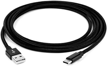 Glassology USB A to C cable 1.2M 3A high current fast charging Pure Copper & PVC & nylon braid 480Mbps transfer speed (Black)