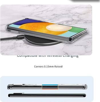 جراب Glassology Samsung Galaxy S22 كريستال شفاف ، جراب هاتف TPU شفاف مقاوم للصفرة ، سلسلة Project Zero مع واقي شاشة زجاجي مقوى 5D